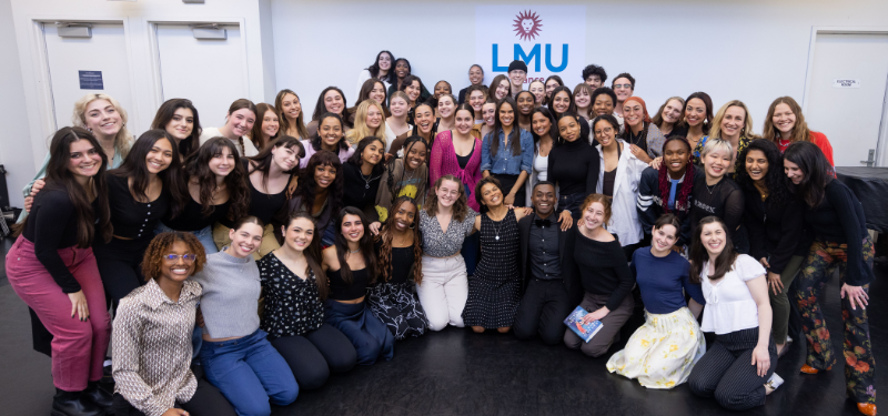 LMU Dance Students with Misty Copeland